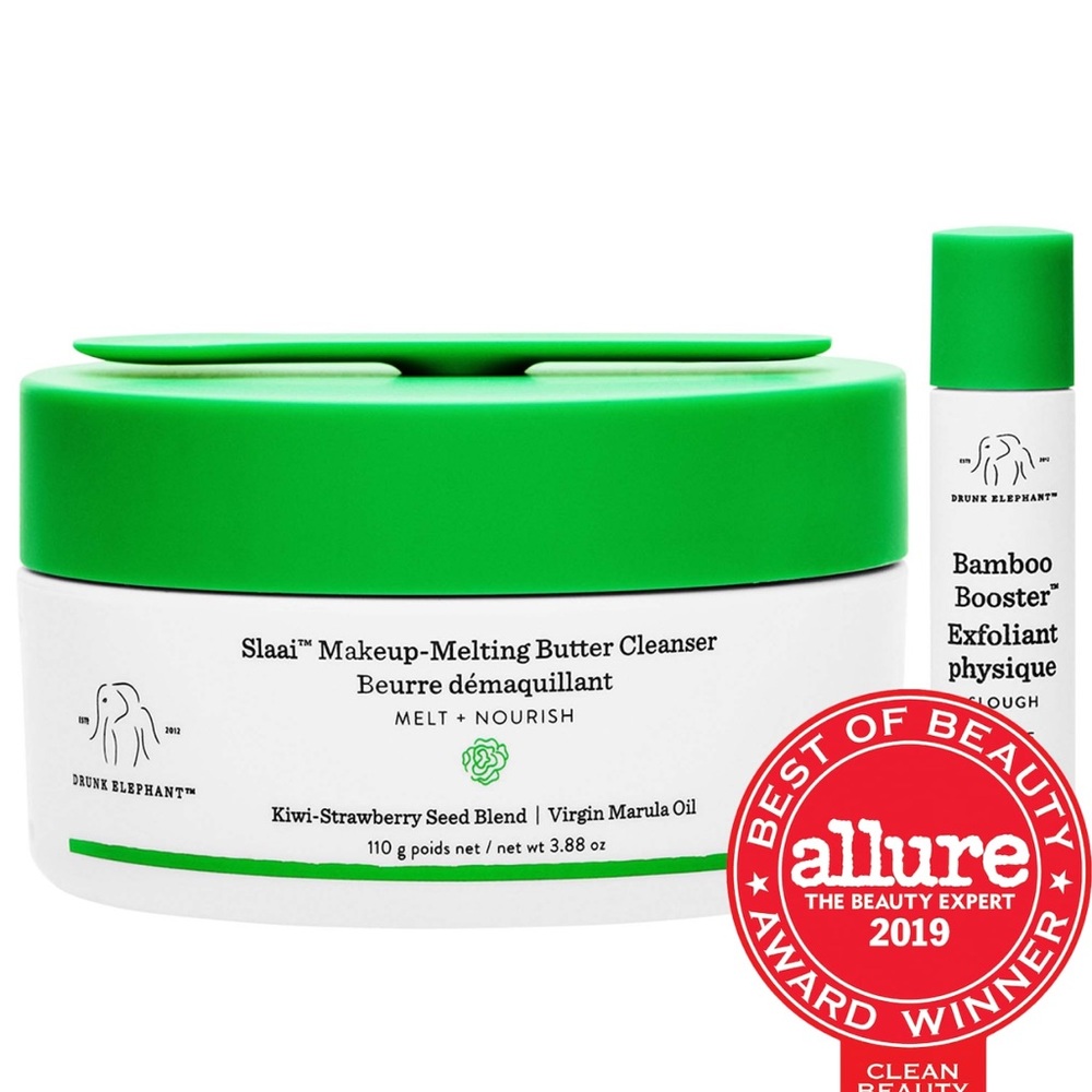 Drunk Elephant Slaai Makeup-Melting Butter Cleanser & Bamboo Booster